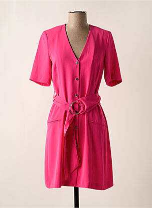 Robe courte manches courtes manches courtes rose EVA KAYAN femme