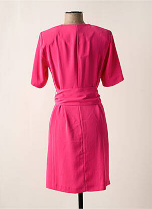 Robe courte manches courtes manches courtes rose EVA KAYAN femme