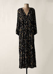 Robe longue noir GEISHA pour femme seconde vue