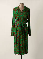 Robe mi-longue vert GEISHA pour femme seconde vue