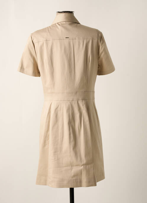 Robe courte manches courtes manches courtes beige MORGAN femme