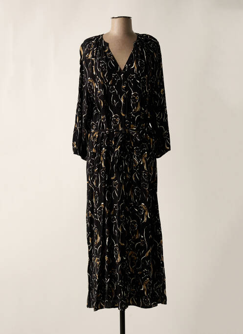 Robe longue noir GEISHA pour femme