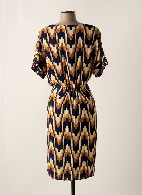 Robe mi-longue bleu GEISHA pour femme