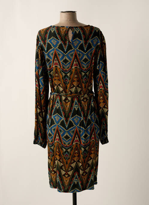 Robe mi-longue noir GEISHA pour femme