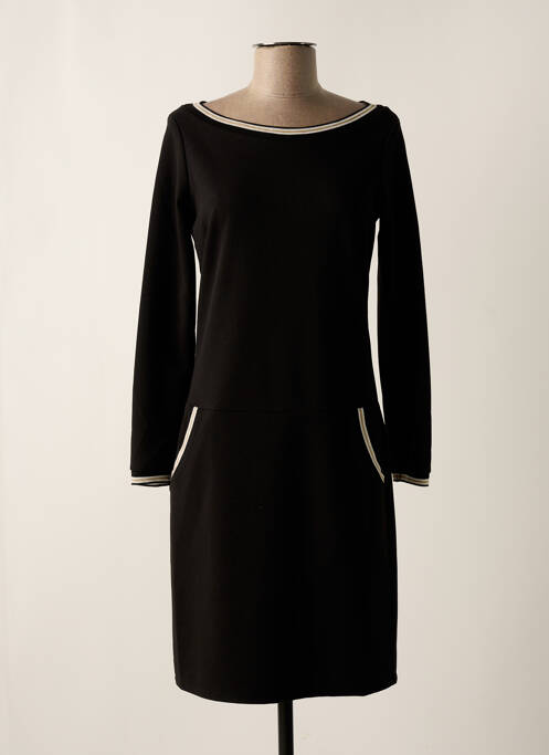 Robe mi-longue noir LA FEE MARABOUTEE pour femme