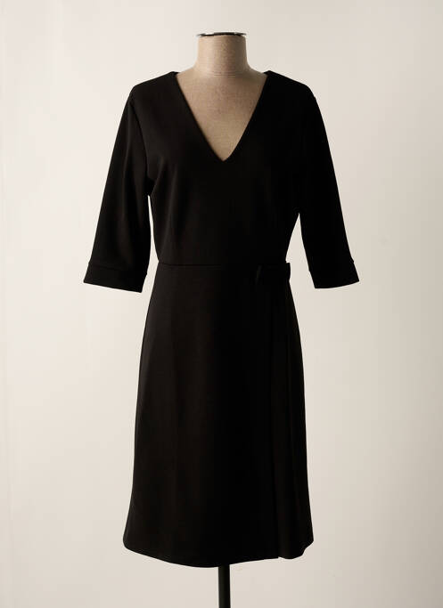 Robe mi-longue noir LA FEE MARABOUTEE pour femme