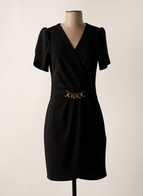 Robe mi-longue noir MORGAN pour femme