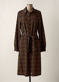 Robe mi-longue noir FREEMAN T.PORTER femme