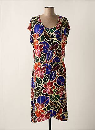 Robe mi-longue bleu GEISHA femme