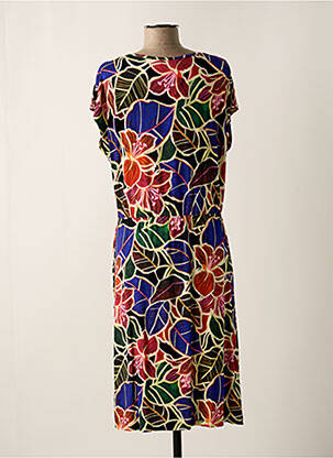 Robe mi-longue bleu GEISHA femme