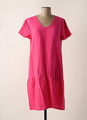 Robe mi-longue rose STREET ONE femme
