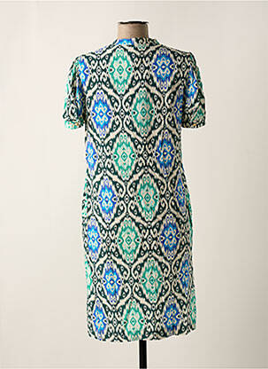 Robe mi-longue bleu LA FEE MARABOUTEE femme