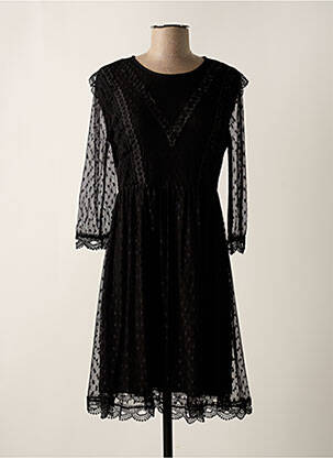 Robe mi-longue noir BELLITA femme