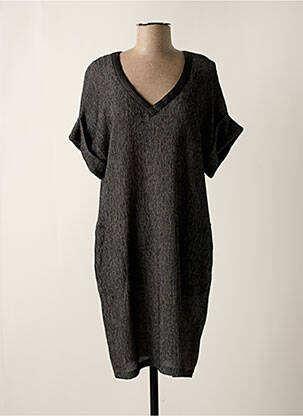 Robe mi-longue noir 3322 femme
