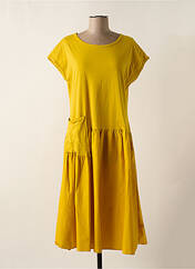 Robe mi-longue jaune HUMILITY pour femme seconde vue