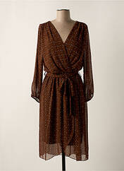 Robe mi-longue marron AMELIE & AMELIE pour femme seconde vue