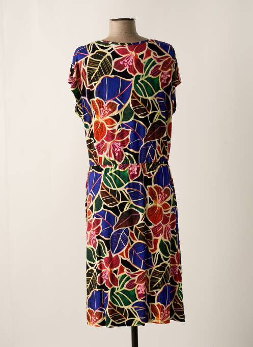 Robe mi-longue bleu GEISHA femme