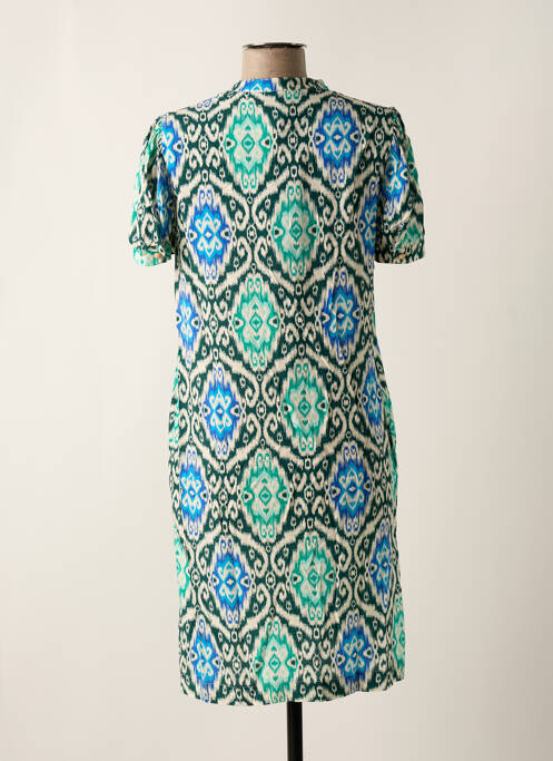 Robe mi-longue bleu LA FEE MARABOUTEE pour femme