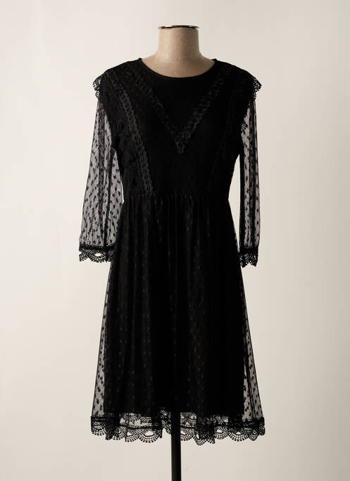 Robe mi-longue noir BELLITA pour femme