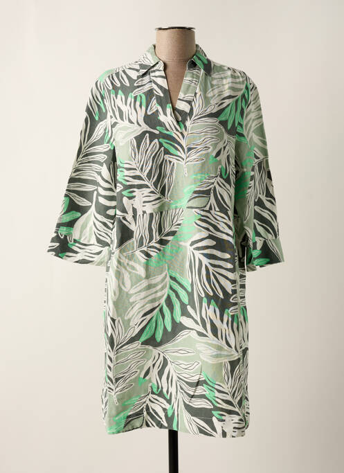 Robe mi-longue vert CECIL pour femme