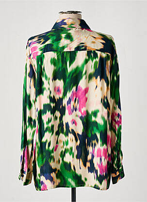 Chemisier imprimé fantaisie manches longues vert LA FEE MARABOUTEE femme