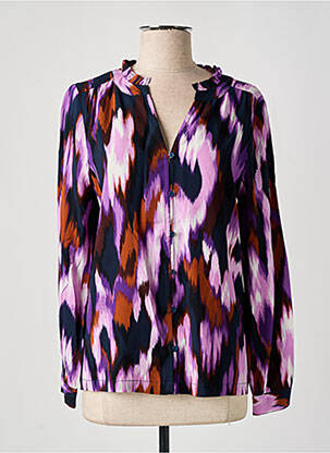 Chemisier imprimé fantaisie manches longues violet STREET ONE femme