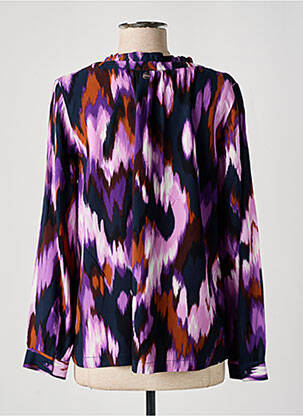 Chemisier imprimé fantaisie manches longues violet STREET ONE femme