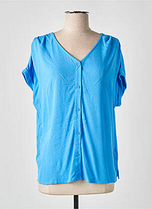 Chemisier manches courtes manches courtes bleu STREET ONE femme