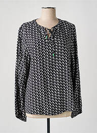 Blouse imprimé fantaisie manches longues noir CECIL femme