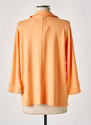 Pull tissage chiné manches longues orange STREET ONE femme