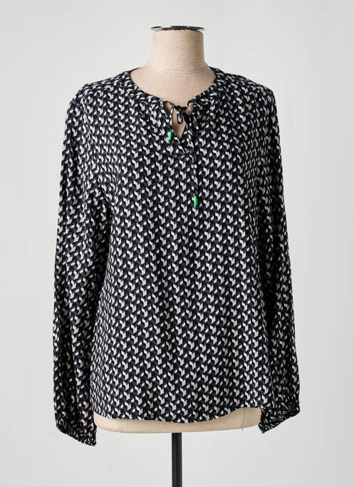 Blouse imprimé fantaisie manches longues noir CECIL femme