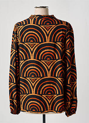 Blouse imprimé fantaisie manches longues noir GEISHA femme