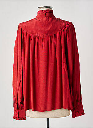 Chemisier tissage crêpe manches longues marron FREEMAN T.PORTER femme