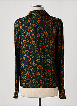 Chemisier imprimé fantaisie manches longues vert I.CODE (By IKKS) femme