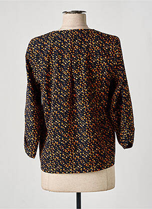 Chemisier imprimé fantaisie manches longues noir FREEMAN T.PORTER femme