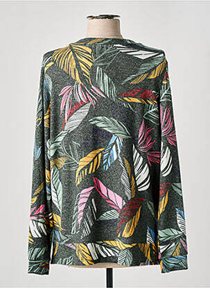 Pull tissage chiné manches longues gris CECIL femme