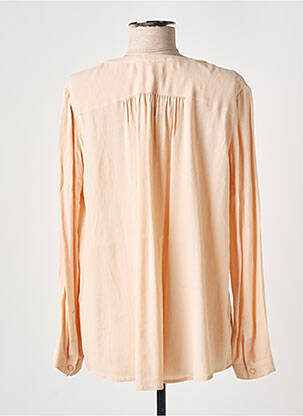 Blouse poignets boutonnés avec fente manches longues rose DES PETITS HAUTS femme