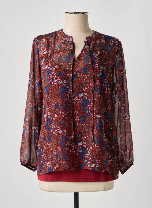 Blouse rouge GEISHA pour femme