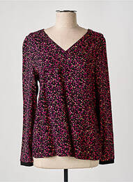 Blouse imprimé fantaisie manches longues rose STREET ONE femme