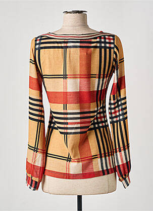 Pull coupe cintrée manches longues jaune LO! LES FILLES femme