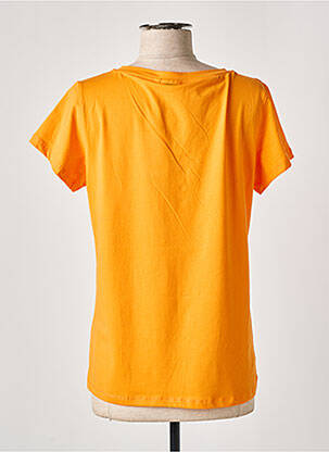 T-shirt coupe droite manches courtes orange GOA GOA femme