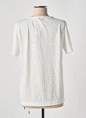 Top imprimé fantaisie manches courtes blanc CECIL femme