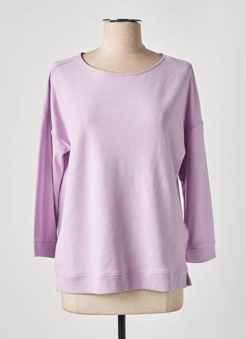 Sweat-shirt violet STREET ONE pour femme