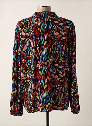 Blouse imprimé fantaisie manches longues noir GEISHA femme