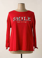 T-shirt rouge STREET ONE pour femme seconde vue