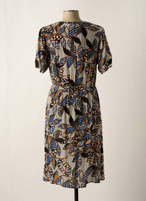 Robe mi-longue beige LA FEE MARABOUTEE pour femme