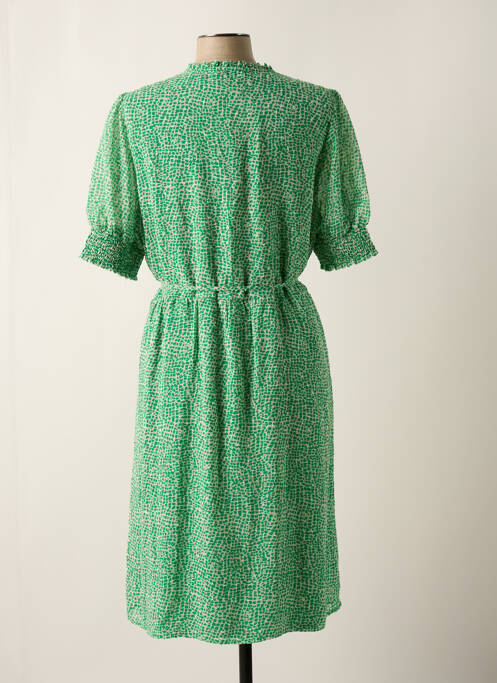 Robe mi-longue vert GEISHA pour femme