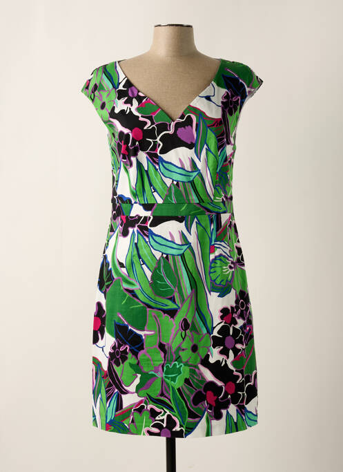 Robe mi-longue vert MORGAN pour femme