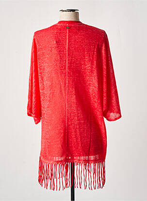 Veste kimono finition franges rouge O'NEILL femme