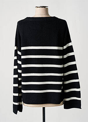 Pull col rond manches longues noir ESPRIT femme